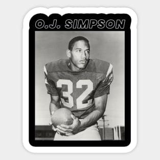 O.J. Simpson Sticker